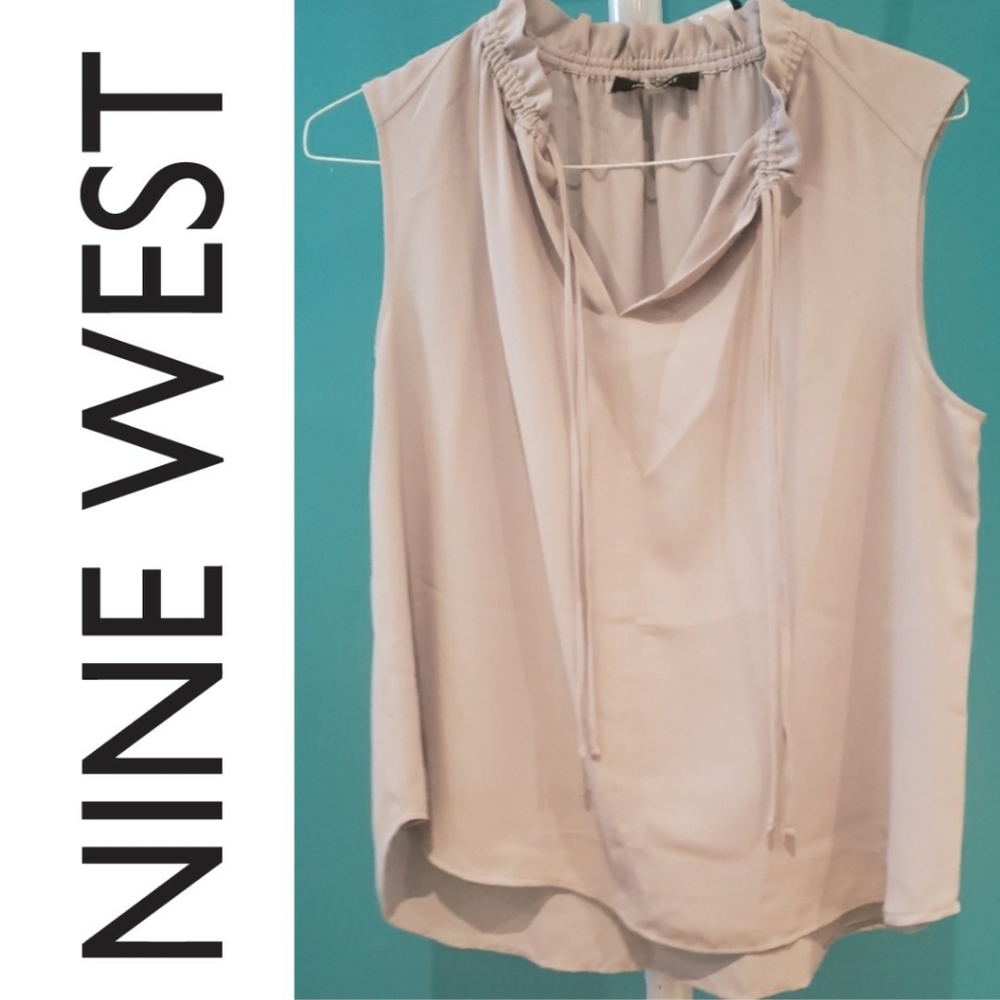 Nine West Grey Sleeveless Top